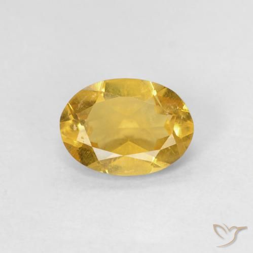 0.79ct Natürlicher Golden Beryll, Oval, VS