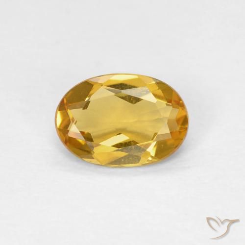 0.62ct Natürlicher Golden Beryll, Oval, VVS