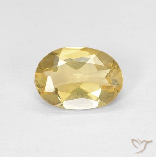 0.99ct Natürlicher Golden Beryll, Oval, VVS