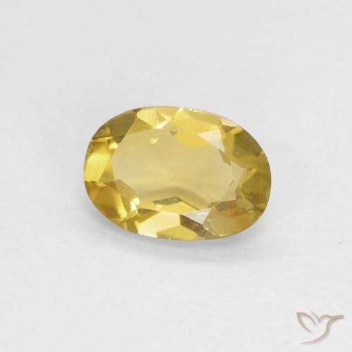 9,17 ctw natürlicher Gelblich Gold Beryll, Oval, VVS