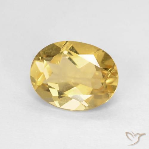 9,17 ctw natürlicher Mittleres Gold Beryll, Oval, VVS