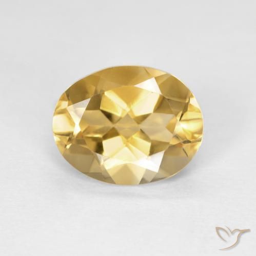 3.14ct Natürlicher Mittleres Gold Beryll, Oval, VVS