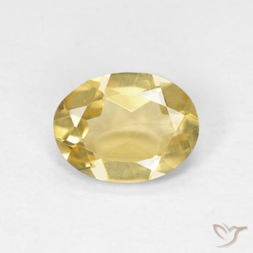 1.11ct Natürlicher Mittleres Gold Beryll, Oval, VVS