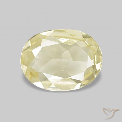 0.49ct hellgelb Beryll, Oval, VVS