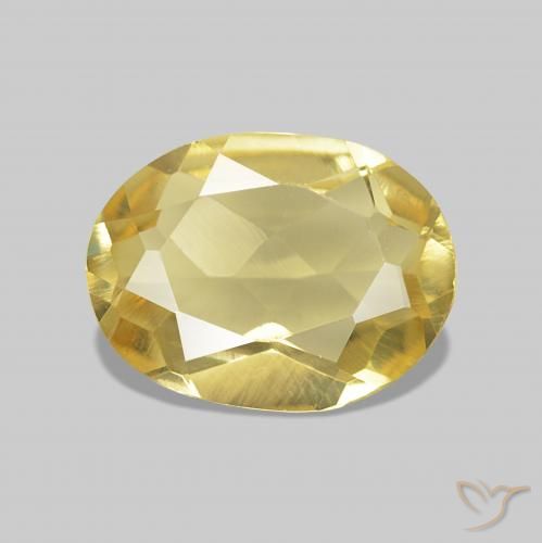 0.95ct Hell Gold Beryll, Oval, VVS