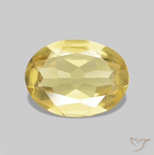 0.85ct Toskana Gelb Beryll, Oval, VVS-VS