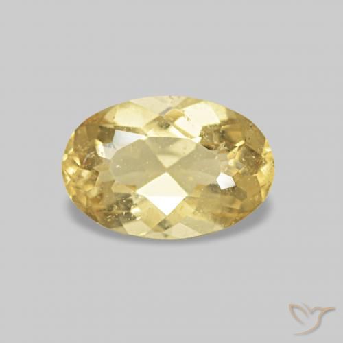 0.43ct Hell Gold Beryll, Oval, VS