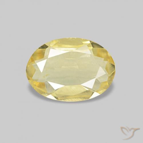 0.45ct hellgelb Beryll, Oval, VS