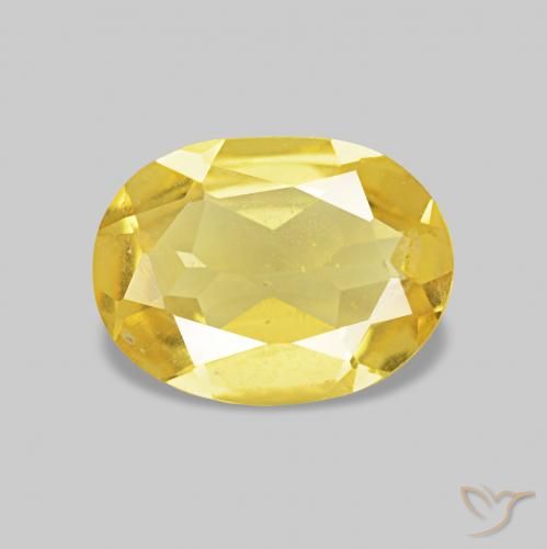 0.60ct hellgelb Beryll, Oval, VS