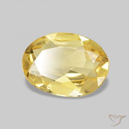 0.91ct Hell Gold Beryll, Oval, VVS-VS