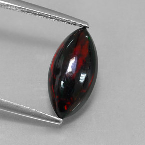 1,93 ctw natürlicher mehrfarbiger Schwarzer Opal, Marquise, Lichtundurchlässig