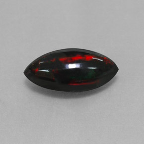 1,93 ctw natürlicher mehrfarbiger Schwarzer Opal, Marquise, Lichtundurchlässig