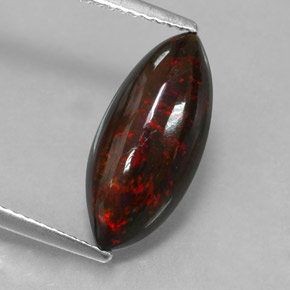 2,28 ctw natürlicher mehrfarbiger Schwarzer Opal, Marquise, Lichtundurchlässig