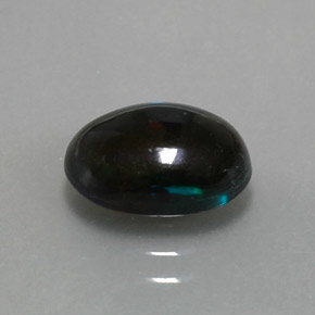 1,62 ctw natürlicher mehrfarbiger Schwarzer Opal, Oval Schliff, Lichtundurchlässig