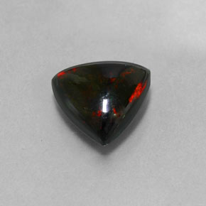 1,88 ctw natürlicher mehrfarbiger Schwarzer Opal, Trillion, Lichtundurchlässig