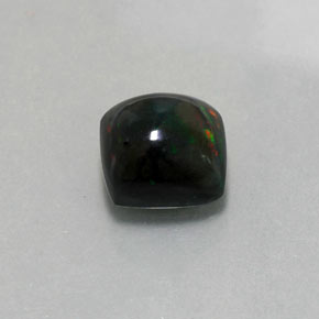 2,40 ctw natürlicher mehrfarbiger Schwarzer Opal, Quadrat, Lichtundurchlässig