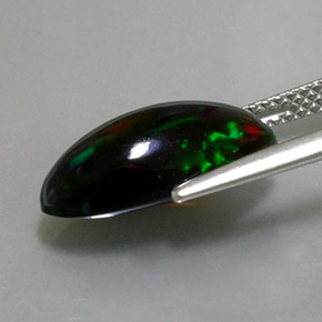2,74 ctw natürlicher mehrfarbiger Schwarzer Opal, Marquise, Lichtundurchlässig