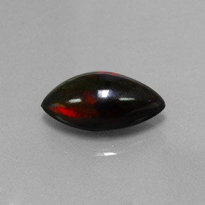 3,06 ctw natürlicher mehrfarbiger Schwarzer Opal, Marquise, Lichtundurchlässig