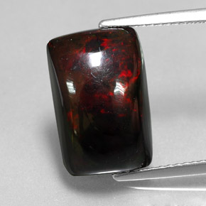 5,58 ctw natürlicher mehrfarbiger Schwarzer Opal, Baguette, Lichtundurchlässig