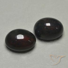 1.74 ct natürliche Mehrfarbig Schwarzer Opal-Edelsteine, Oval, Lichtdurchlässig