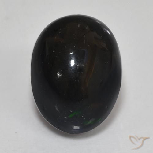 1.46ct Natürlicher Mehrfarbig Schwarzer Opal, Oval, Lichtundurchlässig