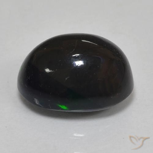 9,17 ctw natürlicher Mehrfarbig Schwarzer Opal, Oval, Lichtundurchlässig