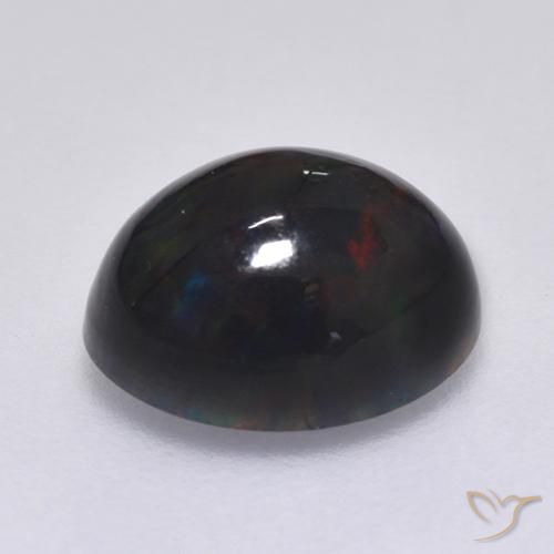9,17 ctw natürlicher Mehrfarbig Schwarzer Opal, Oval, Lichtundurchlässig