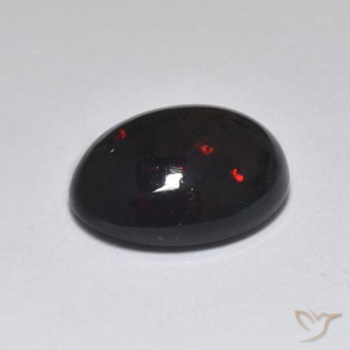9,17 ctw natürlicher Mehrfarbig Schwarzer Opal, Oval, Lichtdurchlässig