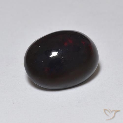 9,17 ctw natürlicher Mehrfarbig Schwarzer Opal, Oval, Lichtdurchlässig