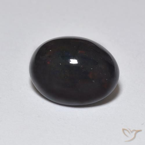 9,17 ctw natürlicher Mehrfarbig Schwarzer Opal, Oval, Lichtdurchlässig