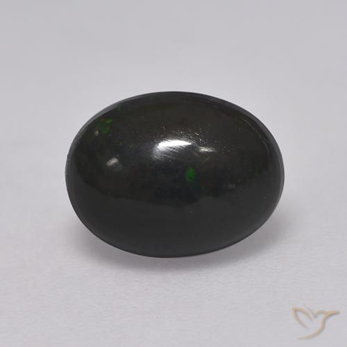 9,17 ctw natürlicher Mehrfarbig Schwarzer Opal, Oval, Lichtundurchlässig
