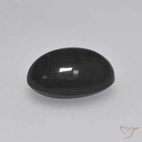 9,17 ctw natürlicher Mehrfarbig Schwarzer Opal, Oval, Lichtundurchlässig