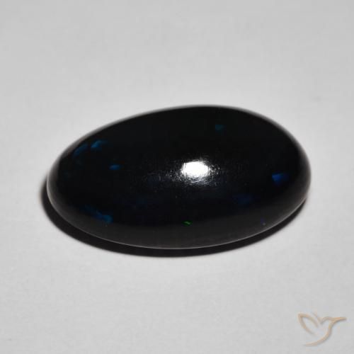 9,17 ctw natürlicher Mehrfarbig Schwarzer Opal, Oval, Lichtundurchlässig