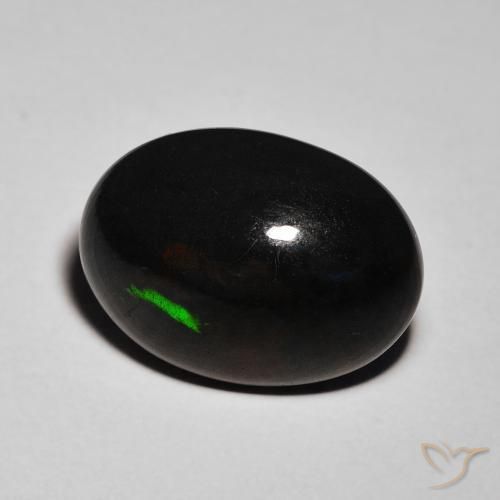 9,17 ctw natürlicher Mehrfarbig Schwarzer Opal, Oval, Lichtundurchlässig