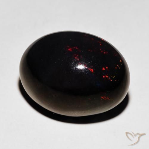9,17 ctw natürlicher Mehrfarbig Schwarzer Opal, Oval, Lichtundurchlässig