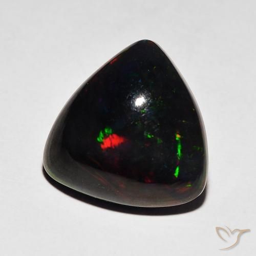 9,17 ctw natürlicher Mehrfarbig Schwarzer Opal, Trillion, Lichtundurchlässig
