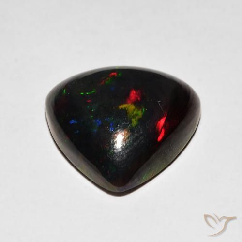 9,17 ctw natürlicher Mehrfarbig Schwarzer Opal, Trillion, Lichtundurchlässig