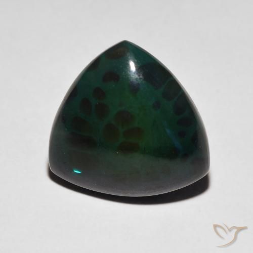 3.74ct Natürlicher Mehrfarbig Schwarzer Opal, Trillion, Lichtundurchlässig