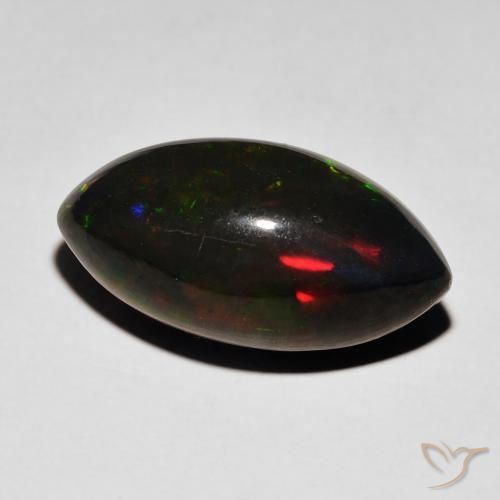 9,17 ctw natürlicher Mehrfarbig Schwarzer Opal, Marquise, Lichtundurchlässig