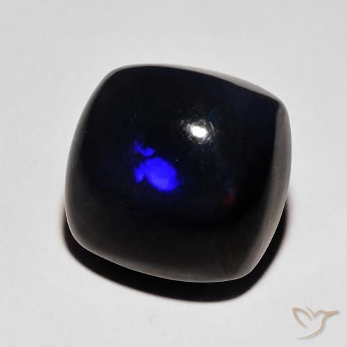9,17 ctw natürlicher Mehrfarbig Schwarzer Opal, Kissen, Lichtundurchlässig