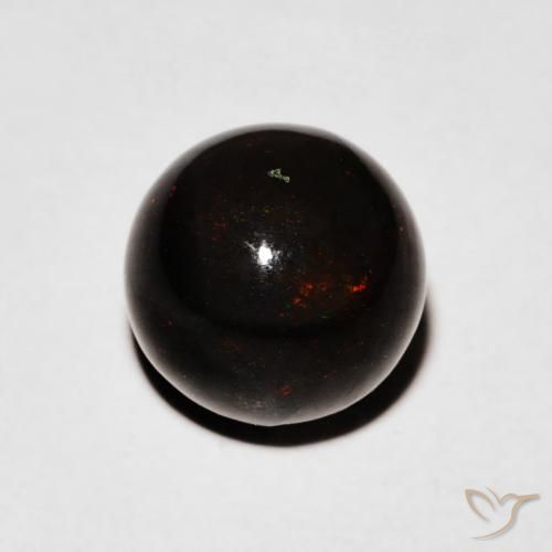 1.47ct Natürlicher Mehrfarbig Schwarzer Opal, Kugel / Ball, Lichtundurchlässig