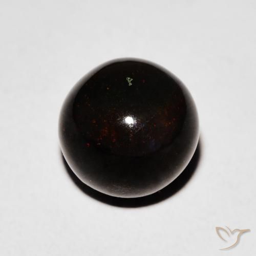 9,17 ctw natürlicher Mehrfarbig Schwarzer Opal, Kugel / Ball, Lichtundurchlässig