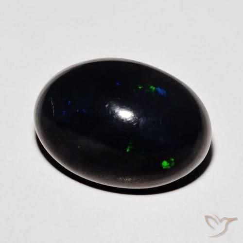 9,17 ctw natürlicher Mehrfarbig Schwarzer Opal, Oval, Lichtundurchlässig