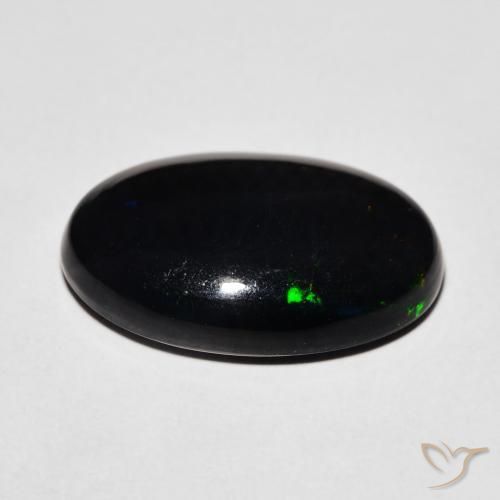 9,17 ctw natürlicher Mehrfarbig Schwarzer Opal, Oval, Lichtundurchlässig