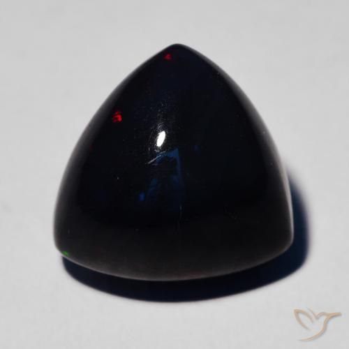 4.85ct Natürlicher Mehrfarbig Schwarzer Opal, Trillion, Lichtundurchlässig