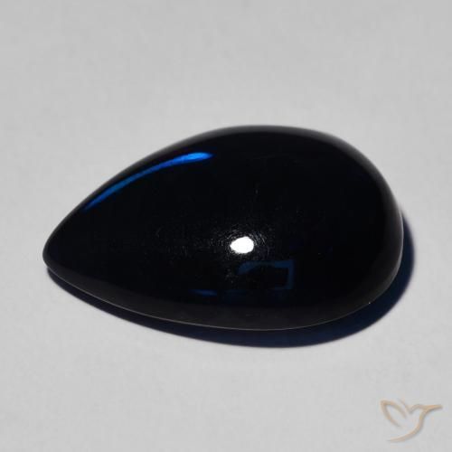 9,17 ctw natürlicher Mehrfarbig Schwarzer Opal, Birnenform, Lichtundurchlässig