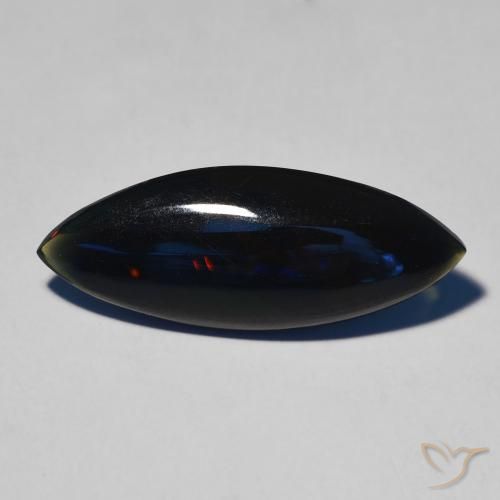 3.73ct Natürlicher Mehrfarbig Schwarzer Opal, Marquise, Lichtundurchlässig