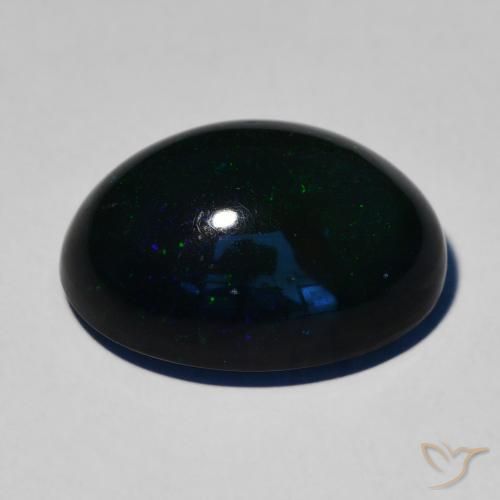 9,17 ctw natürlicher Mehrfarbig Schwarzer Opal, Oval, Lichtundurchlässig