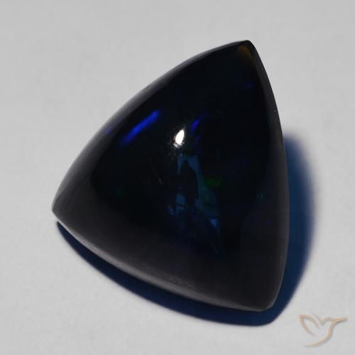 9,17 ctw natürlicher Mehrfarbig Schwarzer Opal, Trillion, Lichtundurchlässig