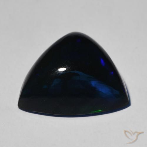 9,17 ctw natürlicher Mehrfarbig Schwarzer Opal, Trillion, Lichtundurchlässig